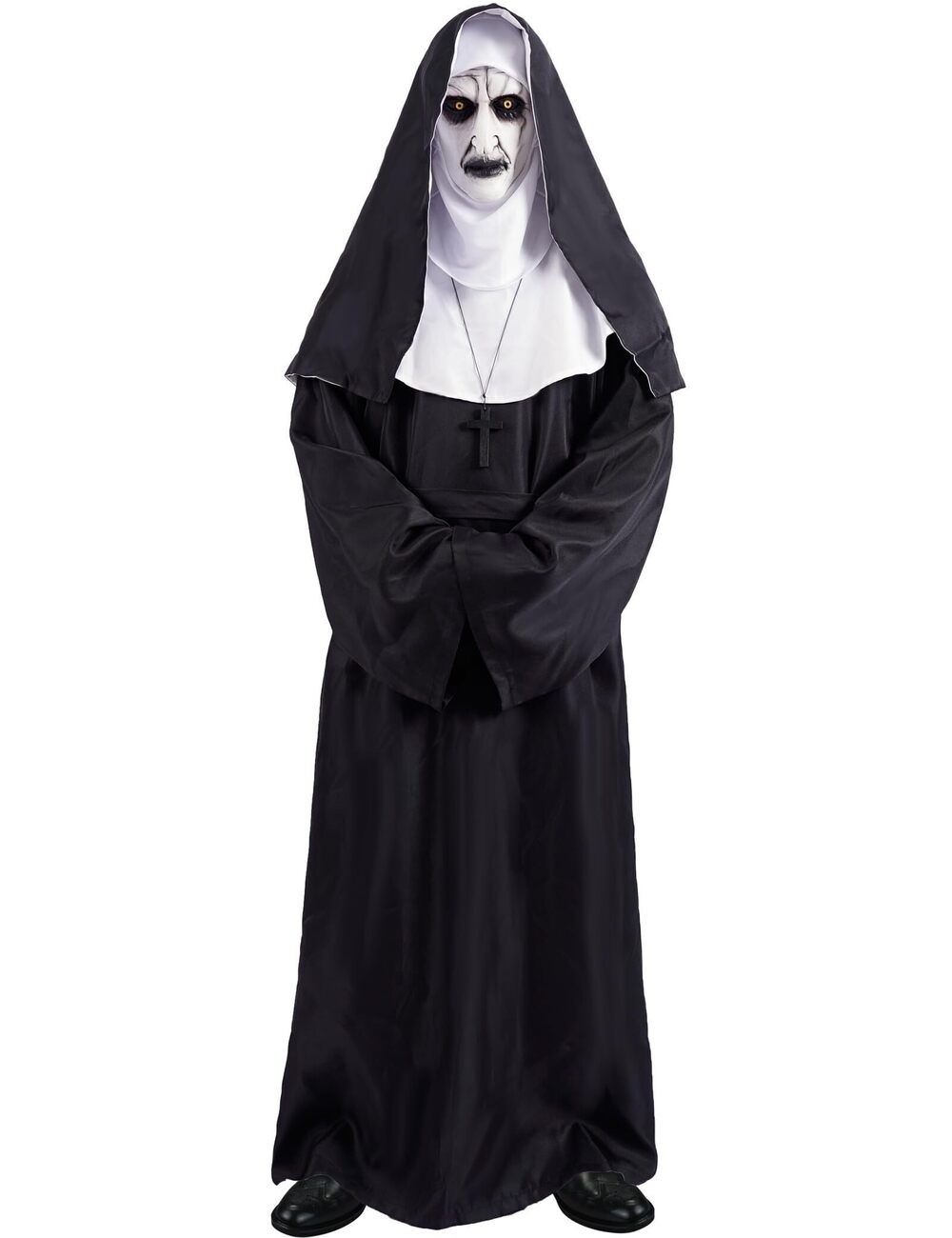 5956 Halloween Nun Costume – Deluxe Scary Nun Outfit with Mask , Plus Size